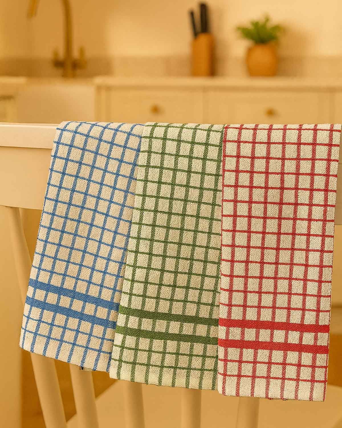 Tea towels Set. Set of four Egyptian cotton tea towels.